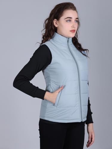 Image of RARE TIMES Women's Sleeveless Puffer Jacket | Winter Jacket for Women | Reversible Jacket for Women Winter Wear With 2 Zip Pocket (Pack of 1)