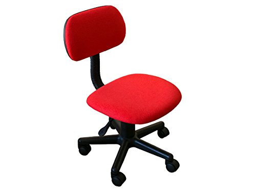 デスクチェア ファブリック レッド QZY-A18RD