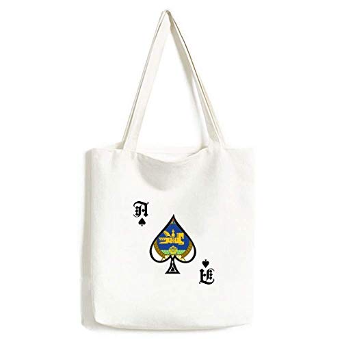 Sac à main Mongolie National Emblème, l'artisanat d'art poker spade durable