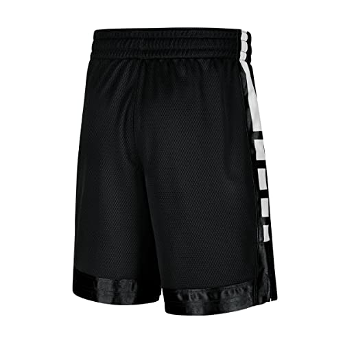 Nike Boy's Elite Stripe Basketball Shorts, Black White, X-Large4