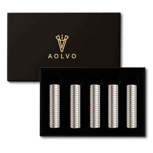 Image of Metal Collar Stay Magnets, Strong Magnets for Collar Stays Magnetic, Valued Pack in a Gift Box (Silver, 40Pcs)