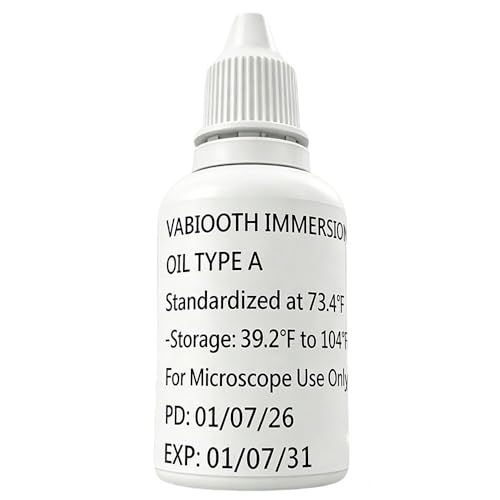 Vabiooth Microscope Immersion Oil 0.84 oz (25ML) Type A, Microscope Specific, Easy to Remove