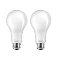 Philips LED Frosted Dimmable, Warm Glow Effect A19 Light Bulb - Pack of 2 - EyeComfort Flicker Free - 12W = 75W - 1100 Lumen - Soft White (2700K) - E26 Base - Indoor - Title 20