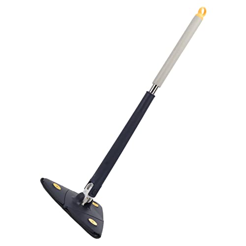Fregona extensible para limpiar esquinas difíciles y bañeras con cabezal triangular de 360 3