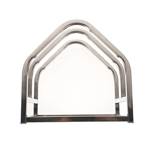 Didiseaon Double Layer Stainless Steel Cutting Board Rack for Kitchen Sink - Multi-Functional Organiser with Stable Placement and Pot Cover Holder