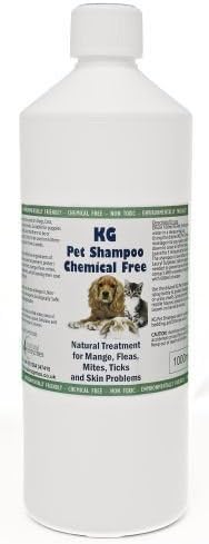 KG Wash & Go No Rinse Pet Shampoo 1000ml. Rids & Protects from Mange, Fleas, Ticks, Mites & Itchy Skin Problems, Promotes Hair Re-Growth. SLS, Paraben, Pesticide & Chemical Free