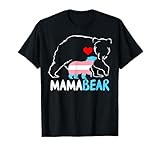 Trans Mama Bear Proud Mom Rainbow Transgender tee