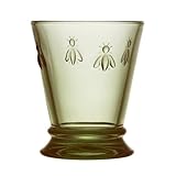 Origine France Garantie La Rochère-Lot 6 verres à eau vert olive-ABEILLE-Origine France Garantie