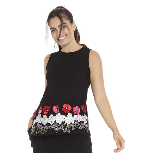 Mamatayoe Top Sicana para Mujer, Negro, Talla S