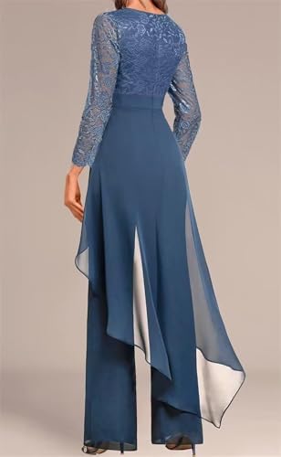 2 Pieces Mother of The Bride Pant Suits for Wedding Formal Outfit Women's Jumpsuit3