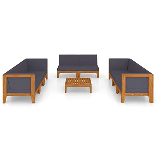 MOONAIRY 9-TLG. Garten-Lounge-Set mit Kissen, Gartenlounge, Balkon Möbel, Terrassenmöbel, Lounge Gartenmöbel Set… – Bild 4