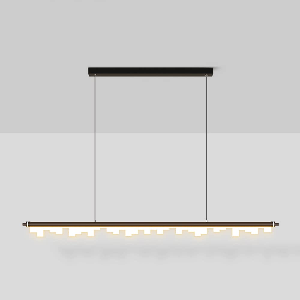 Lámpara colgante de flauta para iluminar mesas alargadas sin deslumbrar