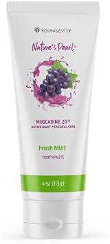 Youngevity Muscadine 20 Creme Dental de Menta Fresca: Limpeza Natural e Clareamento dos Dentes