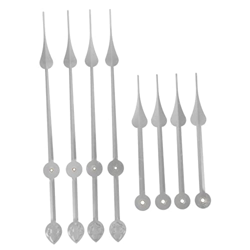 ORFOFE 4個超長アルミ製掛時計指針 高トルク耐久壁掛け時計パーツ クラフ