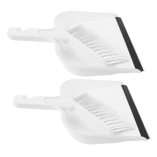 Frcolor 2 セットミニほうきとちりとり 点 コンパクト卓上掃除用具 デスク オ