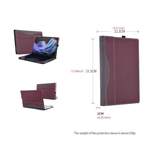 Funda para Laptop HP EliteBook X Flip G1i 14" PU Cuero miniatura 3