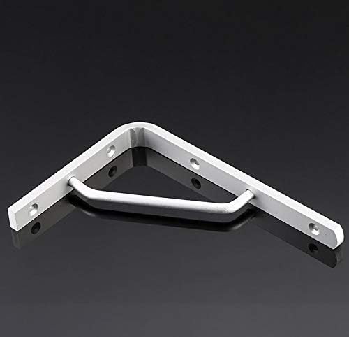 Guard A-261 2Pcs 16 Inch Aluminum Alloy L Shape Shelf Bracket Heavy Duty Solid Triangle Shelf Support Corner Brace Joint Right Angle Bracket & Wall Mount Supporter(10mm Thick,400mmx220mm/15.75x8.66")