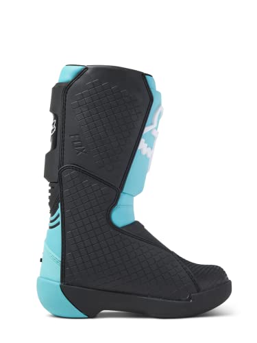 Fox Racing Botas de Motocross Youth Comp, azul-petróleo, 8