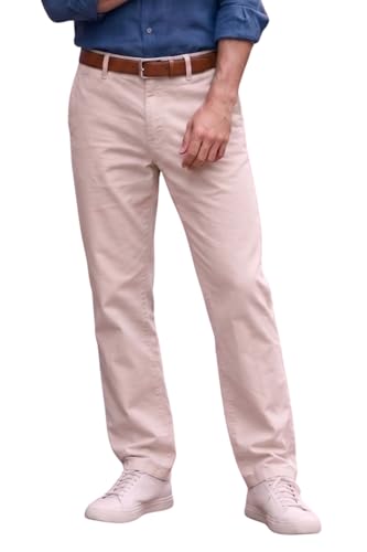 Image of Louis Philippe Men's Slim Fit Slant Pocket Made of Stretch Fabric Solid Casual Trouser