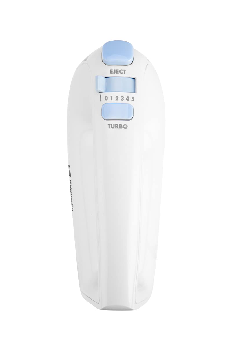 Orbegozo BA 3600 - Batidora Amasadora, 5 niveles de velocidad, botón turbo, varillas de acero inoxidable, 400 W