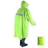 Zwei in einer Größe:Durch das rückseitige Design kann der Regenmantel vergrößert werden. Machen Sie es groß genug, um Ihren 50L-Rucksack zu verstauen. Regenmäntel schützen Sie nicht nur, sondern auch Ihre Tasche vor Regen während Ihres Abenteuers.