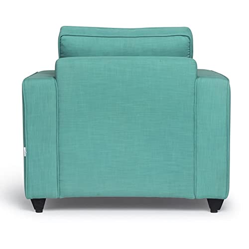 Image of Wakefit Sofa Set | 3 Year Warranty | Sofa 1 Seater, 1 Seater Sofa for Living Room, Wooden Sofa Set, Sofa Set Single Seater - Napper(Linen Charm : Linen Charm Lagoon)