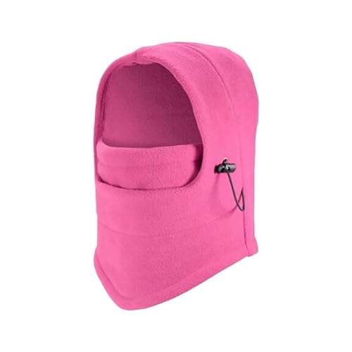 Winter Kids Face Cover Warm Thermal Neck Warmer Cold Weather Neck Gaiter Ski Face Mask Windproof Hood Scarf Pink
