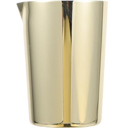 LIFKICH Vaso Mezclador para Mezclar Bebidas y Cócteles de Acero Inoxidable Dorado Fácil de Usar para Bar Profesional en Fiestas y