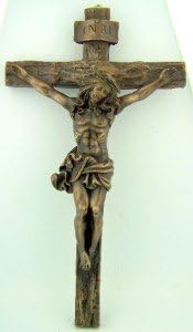 Roman Giftware Inc, Religious Crosses Collection, 9.5" H Bronze Wall Crucifix,Religious, Inspirational, Durable (1x5x9)