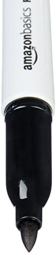 Amazon Basics Presharpened Wood Cased #2 HB Pencils, 150 Pack & Permanent Markers, Black, 24-Pack