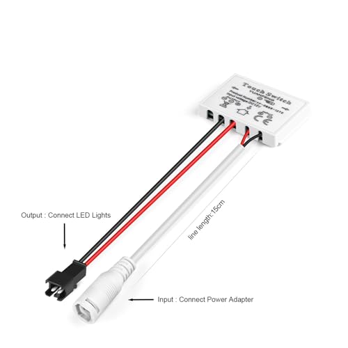 Interruptor LED capacitivo CCT de alta sensibilidad 12V y 5A para proyectos de interiorismo 2