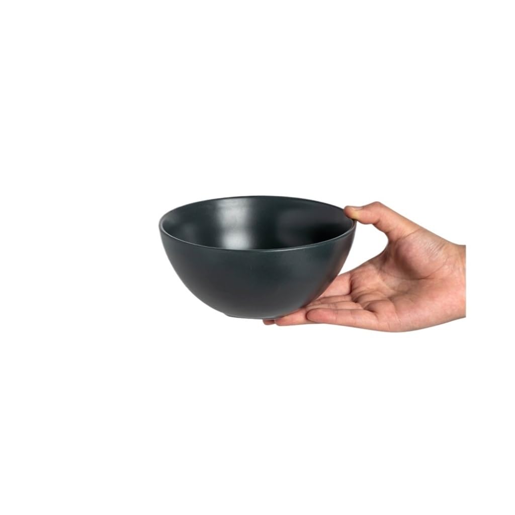 WOTZOV Soup Bowl Matte Noodle Bowl Household Rice Bowl Fruit Salad Bowl Ceramic Bowl Breakfast Bowl Ceramic Soup Bowl，2