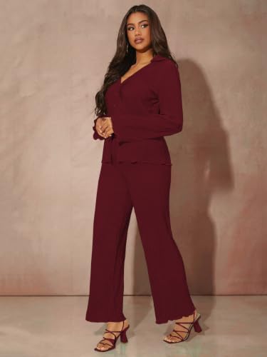 Image of GRECIILOOKS Co ord Set Women Stylish lycra| Woman Dress | Summer Cord Sets for Women's | Trendy Casual Shirt and Pants | Pyjama Set's Solid & Beach, Resort Outfits Full Sleeve