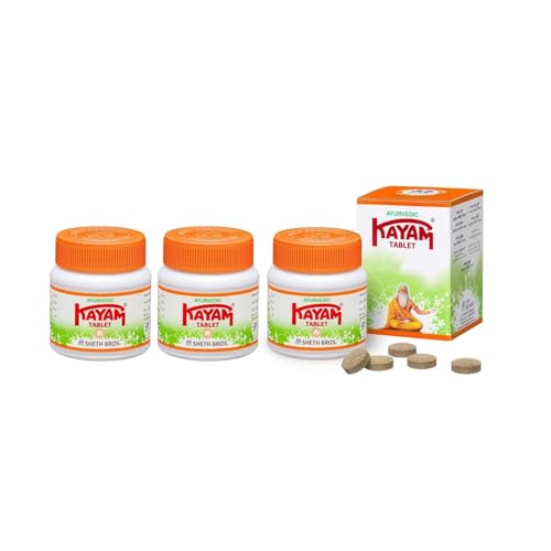 Kayam Churna, Solution to Constipation, Kayam Churna Powder, Ayurvedic Medicine to Help Reduce Acidity & Aid Digestion, 100 gm | Pack Of 3