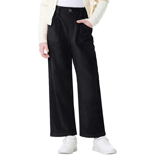 Rolanko Mädchen Cordhose, Pull On Elastische Taille Gerades Bein...