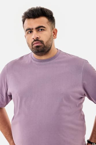 Image of SNITCH Men Polo Plus Size T-Shirt | Knitted Solid Polo with Contrast Tipped Collar & Logo Embroidery | 100% Cotton Breathable Lightweight Smart Casual Wear