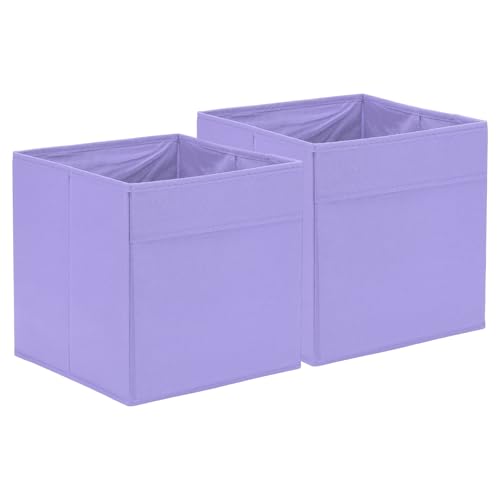 QUARKZMAN 2 bacs de rangement en tissu, 11 pouces (27x27x28 cm) cube de rangement pliable bacs organisateurs pour étagère placard, chambre d'enfant maison,...
