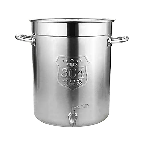Olla de Acero Inoxidable, Olla con Grifo, Olla de Acero Inoxidable, Puede Contener Vino, Aceite, Leche, Transporte de líquidos (tamaño: 35 * 40 cm (30 l))
