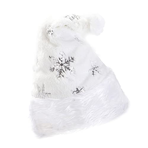 Pianshanzi Snapback Cap Schwarz Cowboys Weihnachtsplüsch Silber mit goldenen Perlen Weiß Erwachsene Schneeflocke und Weihnachtsstickerei Hut Hut Baseballmützen Klein Damen Mützen Cover