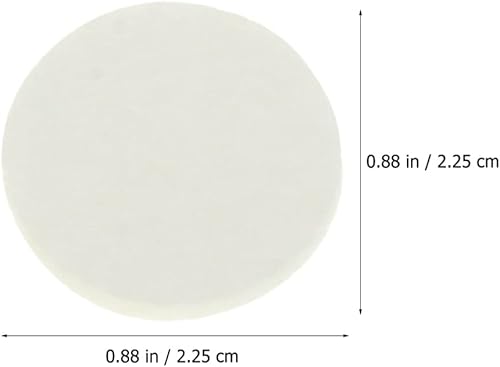 Miniatura 2 de Healifty 100 piezas de aceite esencial para automóvil, almohadillas difusoras de aceite esencial, almohadillas de repuesto de algodón para