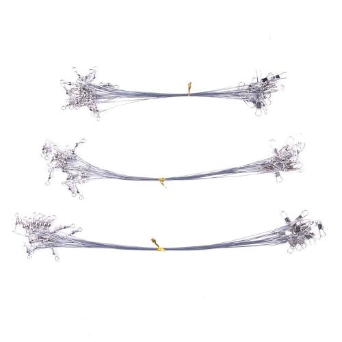 Set de 45 líderes de acero inoxidable para pesca 3 colores miniatura 4