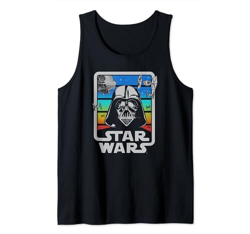 Débardeur Star Wars Dark Vador vintage en coton noir pour homme