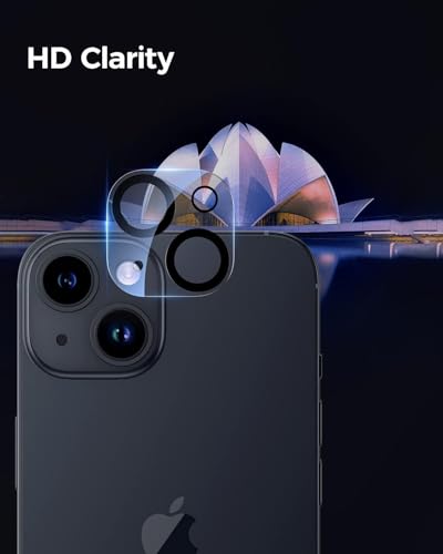 Image of Premium Tempered Glass Screen Protector with Camera Lens Protector for iPhone 14 - Ultra-Clear, Anti-Scratch, Easy Installation