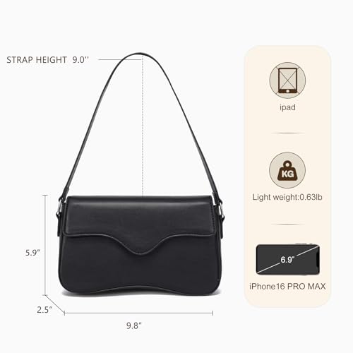 Image of YIKOEE Shoulder Purses for Women Trendy Mini Y2K Purse with Flap & Zipper Closure