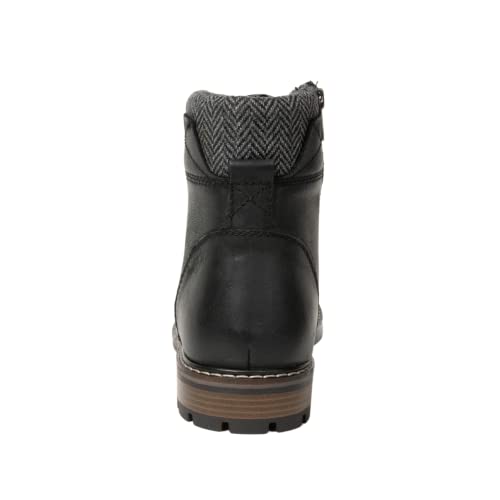 Crevo Men's Camden, Black Leather, 8.5 M US4