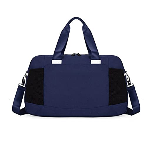 JUNMIN Bolsas de Viaje de Las señoras, Bolsas de Gimnasio de Moda Deportiva, Bolsas de Equipaje de Yoga, Bolsos de Gran Capacidad, Ambos Hombres y Mujeres Pueden Usar (Color : Dark Blue) Cover