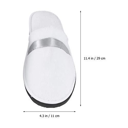 Women Plush Slippers Unisex Hotel Household Guest Slipper Winter Warm House Christmas Couple Slippers Outdoor Indoor Slippers 1 Pair4