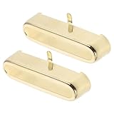 Apparence élégante : avec une finition dorée frappante, ce couvercle de protection de micro de guitare ajoute une valeur esthétique à votre instrument, le faisant se démarquer sur scène avec une touche unique, couvercle de boîtier de micro de guitare, couvercles de micro à simple bobinage