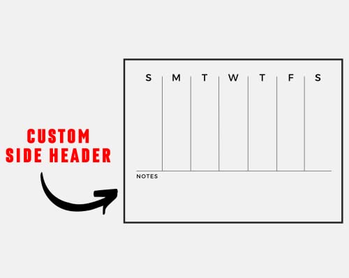 Weekly Wall Board Acrylic Calendar - Personalized Dry Erase Board, Horizontal Wall Calendar, Monthly And Weekly Calendar, Housewarming Gift, Goals, To Do #TOP4