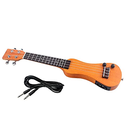 Ukulélé Guitare Électrique 21 Pouces Ukulélé en Bois Massif Cohogany Ukulele Instrument De Musique - Les Beatles, Paul McCartney, John Lennon, RIngo Starr, George Harrison Ukulélé Guitare Électrique 21 Pouces Ukulélé en Bois Massif Cohogany Ukulele Instrument De Musique – Image 3